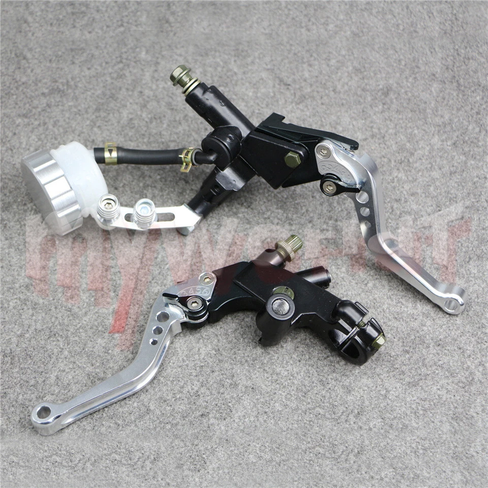 Juego de depósito de cilindro maestro de palancas de freno de embrague aptas para motocicleta HONDA 22 mm Foto 1 de 4