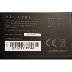 Alcatel Batteria originale CAB6050000C1 per V860 VODAFONE SMART 2 Pila Litio - Foto 1 di 1