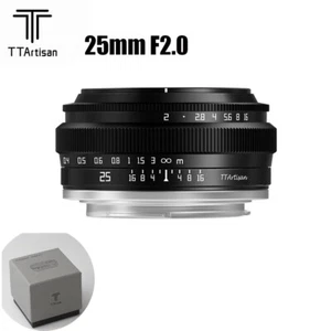 TTArtisan 25mm F2.0 APS-C Manual Focus Lens For Canon EOS-M/ Sony E/ Fuji X/ M43 - Picture 1 of 15
