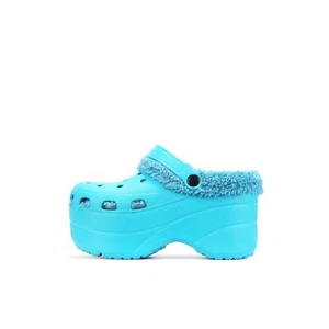 Cape Robbin Gardener-3 Platform Clogs Fashion Comfortable Slippers TEAL (10, - Picture 1 of 4