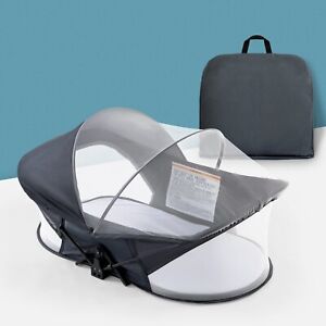 Portable Travel Bassinet For Baby Mosquito Net and Canopy, Dark grey TB-9991