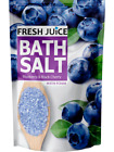 Bath Salt BLUEBERRY & BLACK CHERRY with FOAM Rich Minerals 500g Fresh Juice 7613