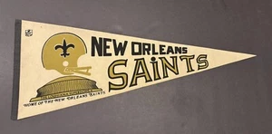 1970s New Orleans Saints Full Size Football Pennant - Picture 1 of 4