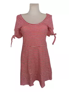 Beachtime Strandkleid, rot/weiss gestreift, Gr. 44 - Bild 1 von 3