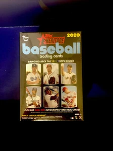 2020 Topps Heritage Baseball Blaster Box - Real Auto 72Ct Acuna Ohtani Trout Judge - Bild 1 von 5