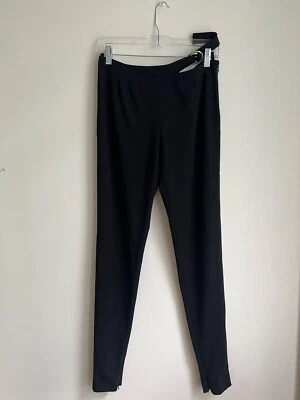 GUCCI TOM FORD Vintage Mujer Hebilla Recorte Negro Pantalón Elástico IT44 US8 30"  Foto 1 de 4
