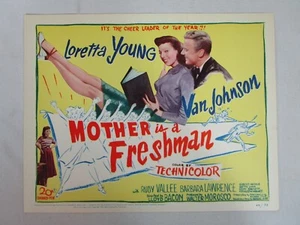 Mother is a Freshman 1949 Lobby Title Card #1 Loretta Young Van Johnson - Picture 1 of 9