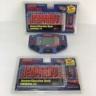 Vtg 1995 Tiger Jeopardy Lcd Electronic Handheld Game 3 Cartridges, 2 Q&A Books
