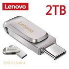 New 2TB Lenovo Metal Mini USB Disk+Type C Interface 2 in 1 Portable Pen Drive