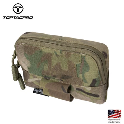 TOPTACPRO Tactical MOLLE Pouch Accessory Pouch Chest Storage Admin Panel Sundry  - Image 1 of 4