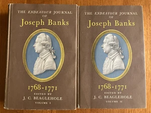 The Endeavour Journal of Joseph Banks 2 Volumes 1962 First Edition _Hgn - Picture 1 of 23