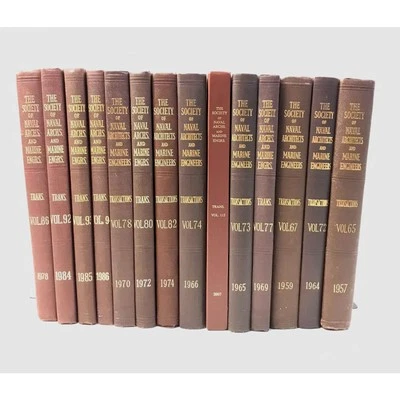 The Society of Naval Architects and Marine Engineers Transactions Lot of 14 - Image 1 of 4