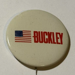 James Buckley Button NY Republican-Conservative Senate Pinback VTG - Picture 1 of 3