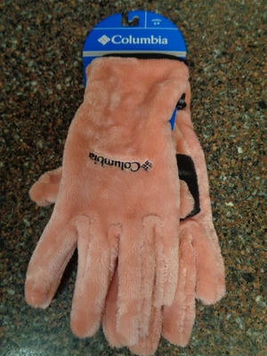 Guante polar Columbia Fast Beauty para mujer pequeño cuero para correr palma ACOGEDOR NUEVO Foto 1 de 4