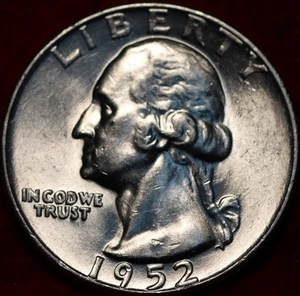 Uncirculated 1952-D Denver Mint Silver Washington Quarter - Picture 1 of 2
