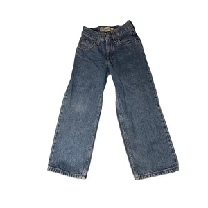 Levi's Vintage 90s 550 Relaxed Fit Jeans red Tab Medium Wash Boys 8 Slim 22x22 - Picture 1 of 4