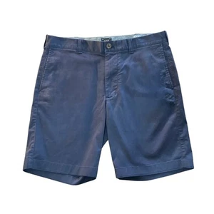 J. Crew Men's Navy Chino Stretch Shorts Pockets Classic Casual SZ W32 9" Inseam - Picture 1 of 10