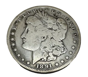 1891-S Morgan Silver Dollar, San Francisco Mint. - Picture 1 of 3