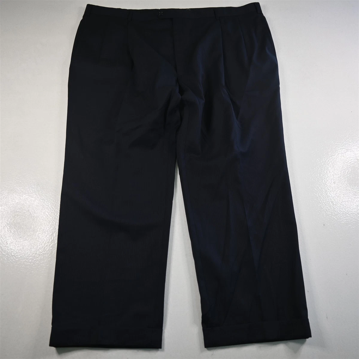 Pantalones De Satén Plisados De Pernera Ancha - Negro - Mujer