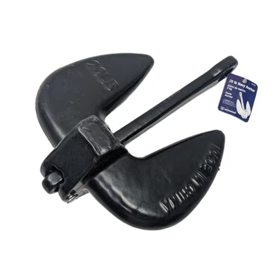 Attwood 9935B1 Hierro Fundido Sólido 20 Libras Azul Marino Anclaje de Barco Negro Recubierto de PVC Marino Foto 1 de 2