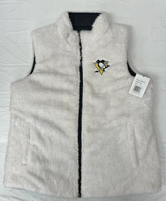 Chaleco reversible NHL Pittsburgh Penguins para mujer mediano G-III para ella *Y13* Foto 1 de 4