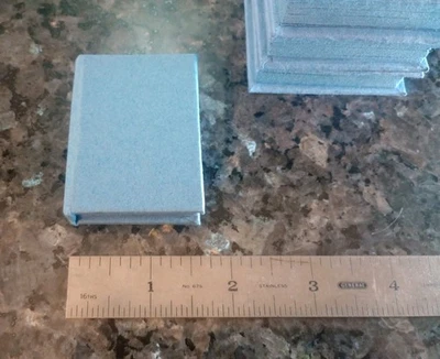 Miniature Blank Blue Handmade Notebook Hard Cover Functional - Image 1 of 4