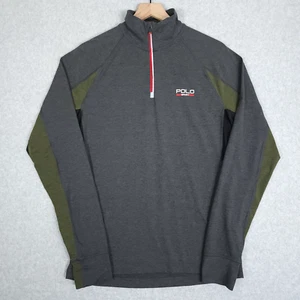 Ralph Lauren Polo Sport Shirt Mens Small Long Sleeve Performance Stretch Zip - Picture 1 of 12