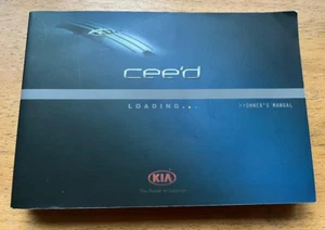 GENUINE KIA CEED 2012-2015 OWNERS MANUAL HANDBOOK USER GUIDE - Picture 1 of 4