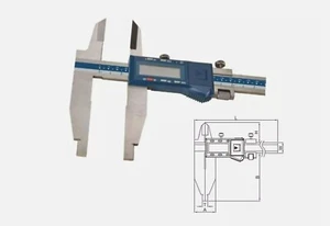 DASQUA 0-300MM/0-12" IP54 DIGITAL CALIPER WITH UPPER JAW (2710-1105) - Picture 1 of 5