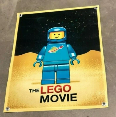Lego space man astronaut helmet suit figure canvas banner poster movie sign - Image 1 of 3