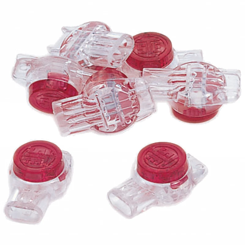 Ideal 85-925 IDC 3-Wire UR Red Butt Splice Jellybean Connectors - 25/Pack - Image 1 of 1