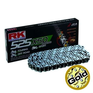 RK RX Ring Riding Touring Sport Motorcycle Drive Chain XSO 525 x 108 Gold - Picture 1 of 7