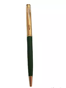 Parker Custom Insignia Ballpoint Pen Green & Gold New In Box Made In Usa - Picture 1 of 1