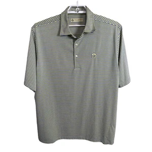 Polo deportivo Donald Ross talla XL azul amarillo a rayas - Imagen 1 de 7