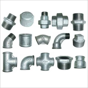 GALVANISED MALLEABLE IRON PIPE FITTINGS CONNECTORS JOINTS 1/8" TO 2" INCH BSP - Picture 1 of 16