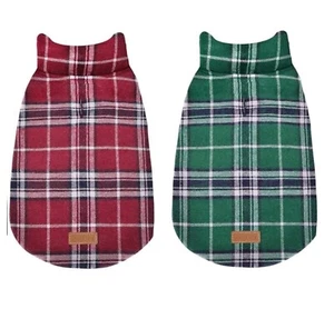 Cappotto giacca cane reversibile caldo, vestiti per cani a quadretti stile britannico (SPEDIZIONE GRATUITA) - Foto 1 di 3