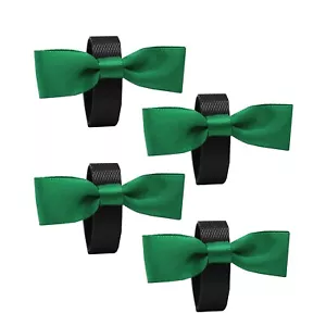 Equetech Horse Competition Warning Bridle Bow Ribbons - 4 pack - 3 colours *NEW* - Picture 1 of 12