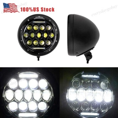 Suporte de carcaça de farol de LED 5,75" 5 3/4 para Harley Sportster 1200 883 48 - Imagem 1 de 4