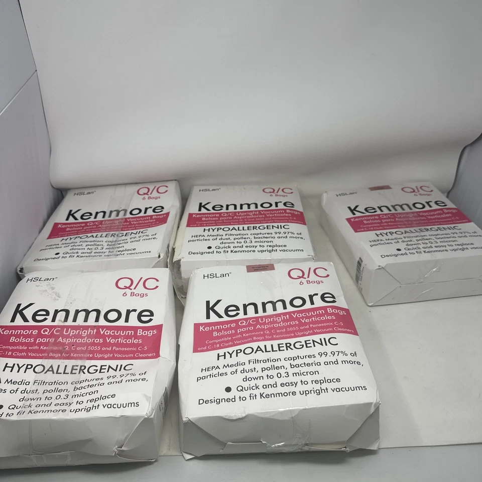 (5) Kenmore Canister Vacuum Bags 6-Pack Type Q C & 5055 & Panasonic C-5 & C-18 - Image 1 of 4