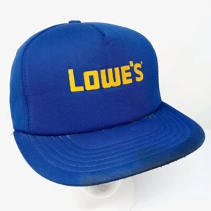 Cappello berretto camionista vintage Lowe's Home Improvement blu schiuma snapback - Foto 1 di 7