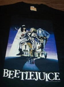 VINTAGE STYLE BEETLEJUICE T-Shirt MENS MEDIUM NEW w/ tag 1980's Movie - Picture 1 of 3