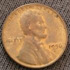 1956-D Lincoln Wheat Cent (F) Nice Penny! Nice Tone...