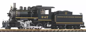 PIKO G Scale ~ New 2025 ~ Denver & Rio Grande D&RGW Mini Mogul Steam 247 ~ 38239 - Picture 1 of 1