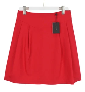 COP COPINE Amical Skirt Women's (EU) 42 Pleated Zip Mini Red - Picture 1 of 8
