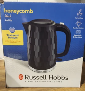 Russell Hobbs 26051 1.7L Honeycomb Kettle - Black - Picture 1 of 11