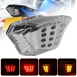 Señales de giro de luz trasera LED integradas para Yamaha XJ6 FZ6R 2009-2016 2017 gris - Imagen 1 de 15