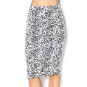 Bishop & Young Pencil Skirt Textured Black White Exposed Zipper S - Bild 1 von 8