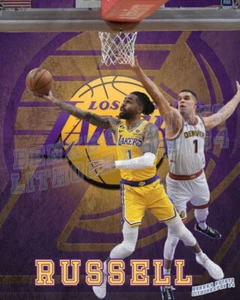 LA Lakers Lithograph print of D'Angelo Russell 2024 - Picture 1 of 1