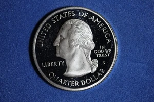 ESTATE FIND 2007 -S Silver Proof Washington Quarter "IDAHO" #K54709 - Picture 1 of 2