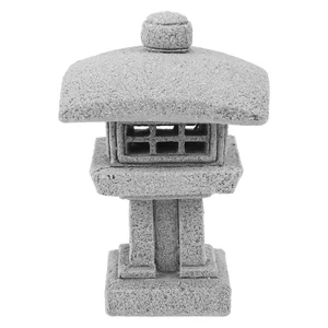 Lantern Stone Statue Japanese Ornaments for Garden Small Miniature Pavilion - Picture 1 of 12